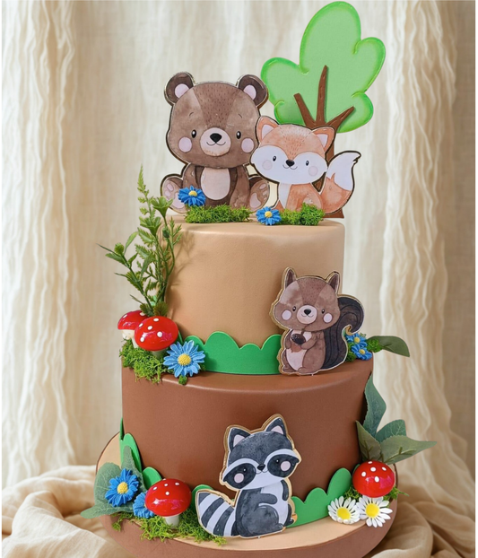 Torta Scenografica Animali Bosco