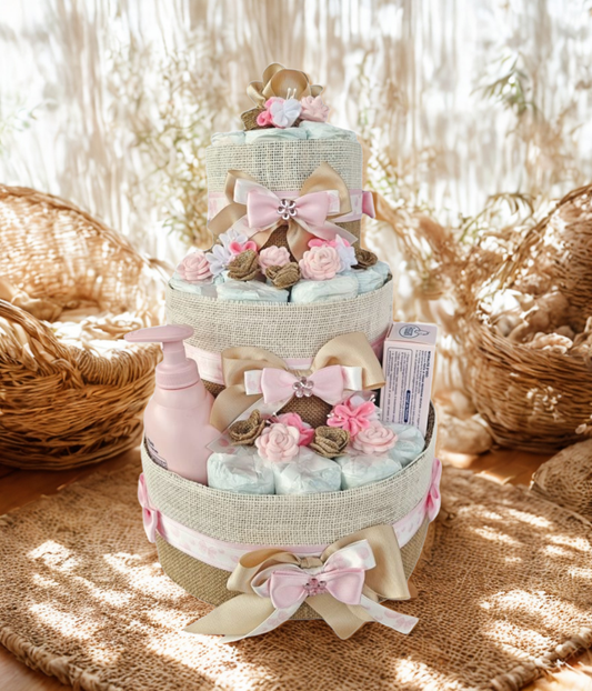 Torta Pannolini 3 piani